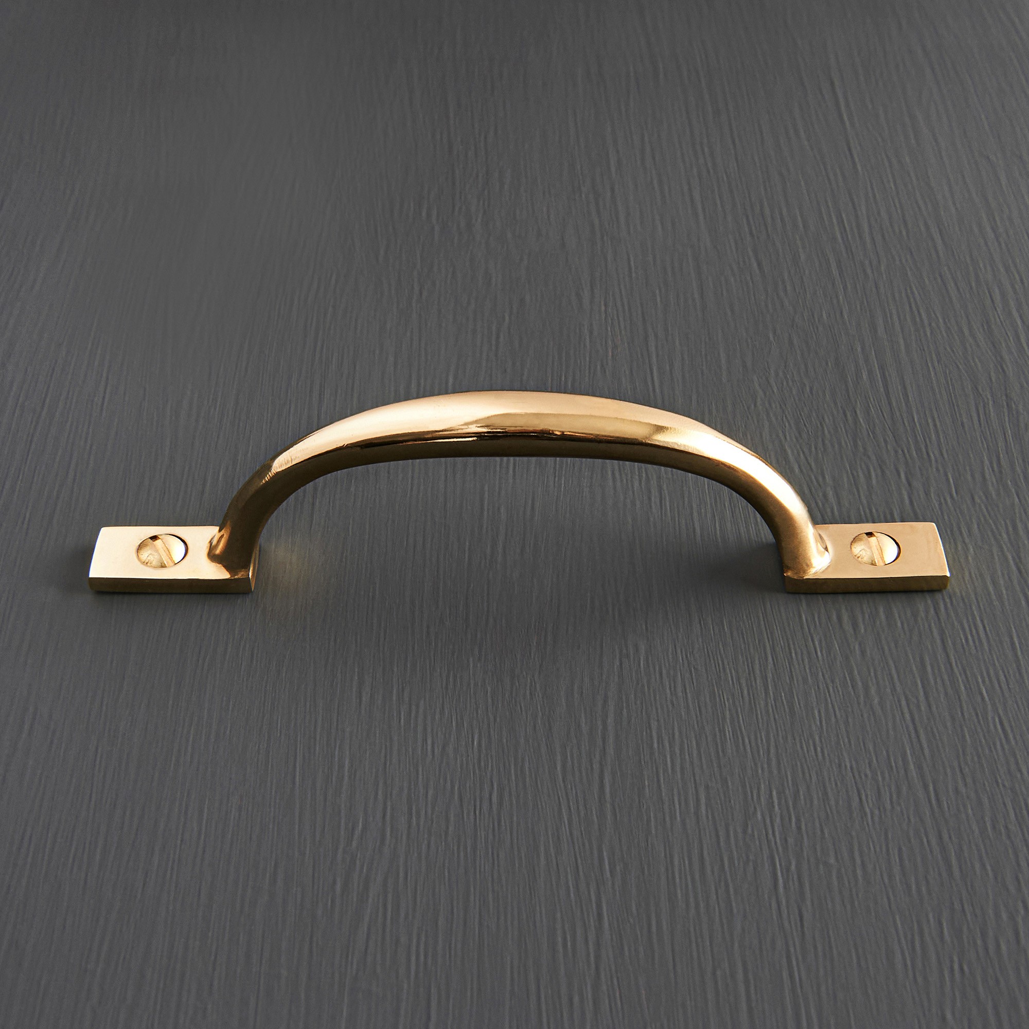 D Pull Drawer & Cupboard Handle - Brass - Grace and Glory
