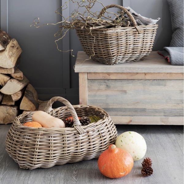 rattan forage basket