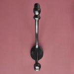 hat & coat hook (6 1/2'' ) black