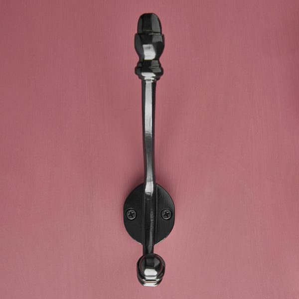 hat & coat hook (6 1/2'' ) black