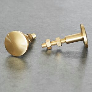 smooth brass cabinet knob x 2a 300x300