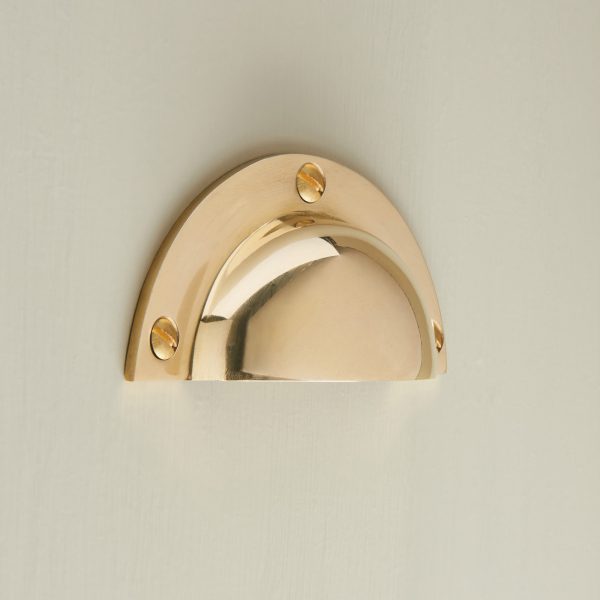 cup handle polished brass