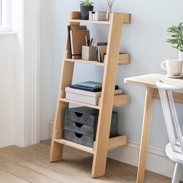 oak ladder shelf (short)