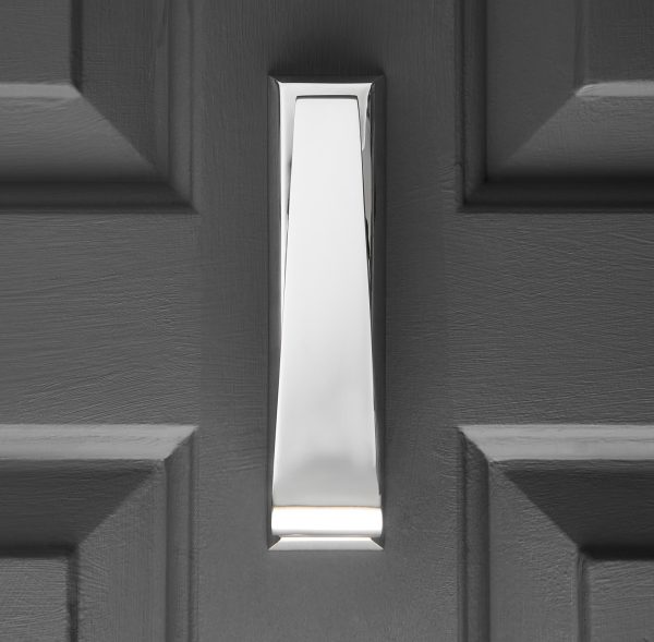 the slim door knocker polished nickel