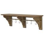 mahogany shelf natural