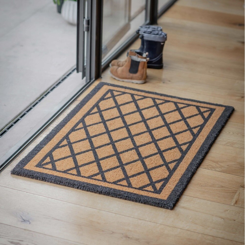 coir diamond doormat