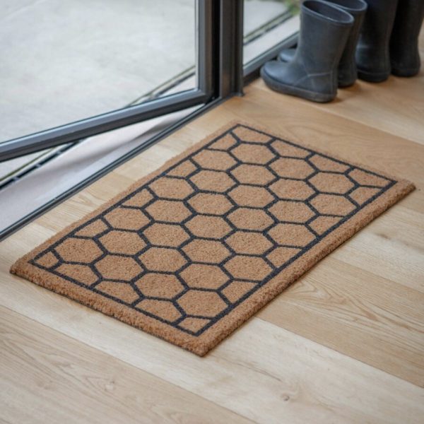 coir hexagon doormat