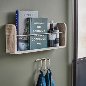 mango wood book shelf