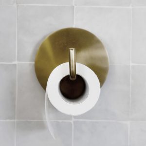 brass toilet paper holder