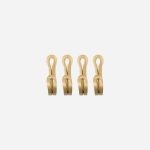 brass hooks set of 4