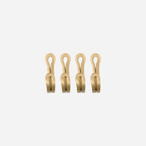 brass hooks set of 4