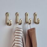 brass hooks set of 4