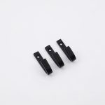 black bath hooks set of 3