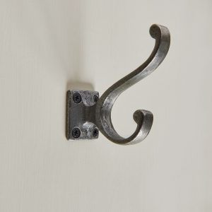 volute hat & coat hook antique iron