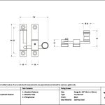 black prestbury quadrant fastener narrow