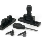 black mushroom brighton fastener narrow (square)