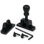 black mushroom brighton fastener (radiused)