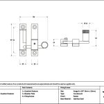 pewter brompton quadrant fastener narrow