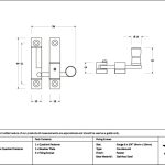 pewter mushroom quadrant fastener narrow