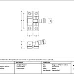 pewter prestbury brighton fastener narrow (square)