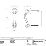 satin marine ss (316) doctor's door knocker