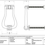 satin marine ss (316) slimline art deco door knocker