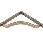 burnished brass abingdon shelf bracket (150mm x 150mm)