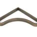 burnished brass abingdon shelf bracket (200mm x 200mm)