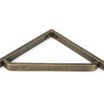 burnished brass barton shelf bracket (150mm x 150mm)