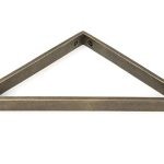 burnished brass barton shelf bracket (200mm x 200mm)