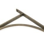 burnished brass apperley shelf bracket (314mm x 250mm)