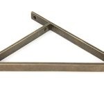 burnished brass chalfont shelf bracket (314mm x 250mm)