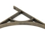 burnished brass tyne shelf bracket (314mm x 250mm)