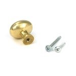 polished brass moore cabinet knob 32mm