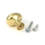 polished brass moore cabinet knob 38mm