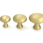 satin brass moore cabinet knob 25mm