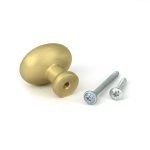 satin brass moore cabinet knob 38mm