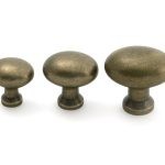 burnished brass moore cabinet knob 25mm