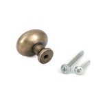 burnished brass moore cabinet knob 32mm