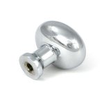 polished chrome moore cabinet knob 25mm