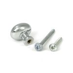 polished chrome moore cabinet knob 25mm