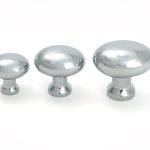 polished chrome moore cabinet knob 25mm