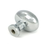 polished chrome moore cabinet knob 32mm