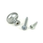 satin chrome moore cabinet knob 25mm