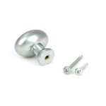 satin chrome moore cabinet knob 38mm