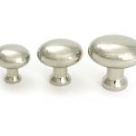 polished nickel moore cabinet knob 25mm