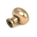 polished bronze moore cabinet knob 25mm