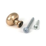 polished bronze moore cabinet knob 25mm