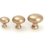 polished bronze moore cabinet knob 25mm