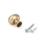 polished bronze moore cabinet knob 32mm